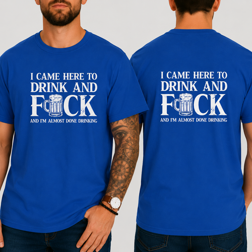 Funny I Came Here To Drink - Unisex Softstyle T-Shirt