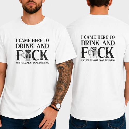 Funny I Came Here To Drink - Unisex Softstyle T-Shirt