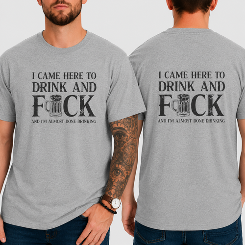 Funny I Came Here To Drink - Unisex Softstyle T-Shirt