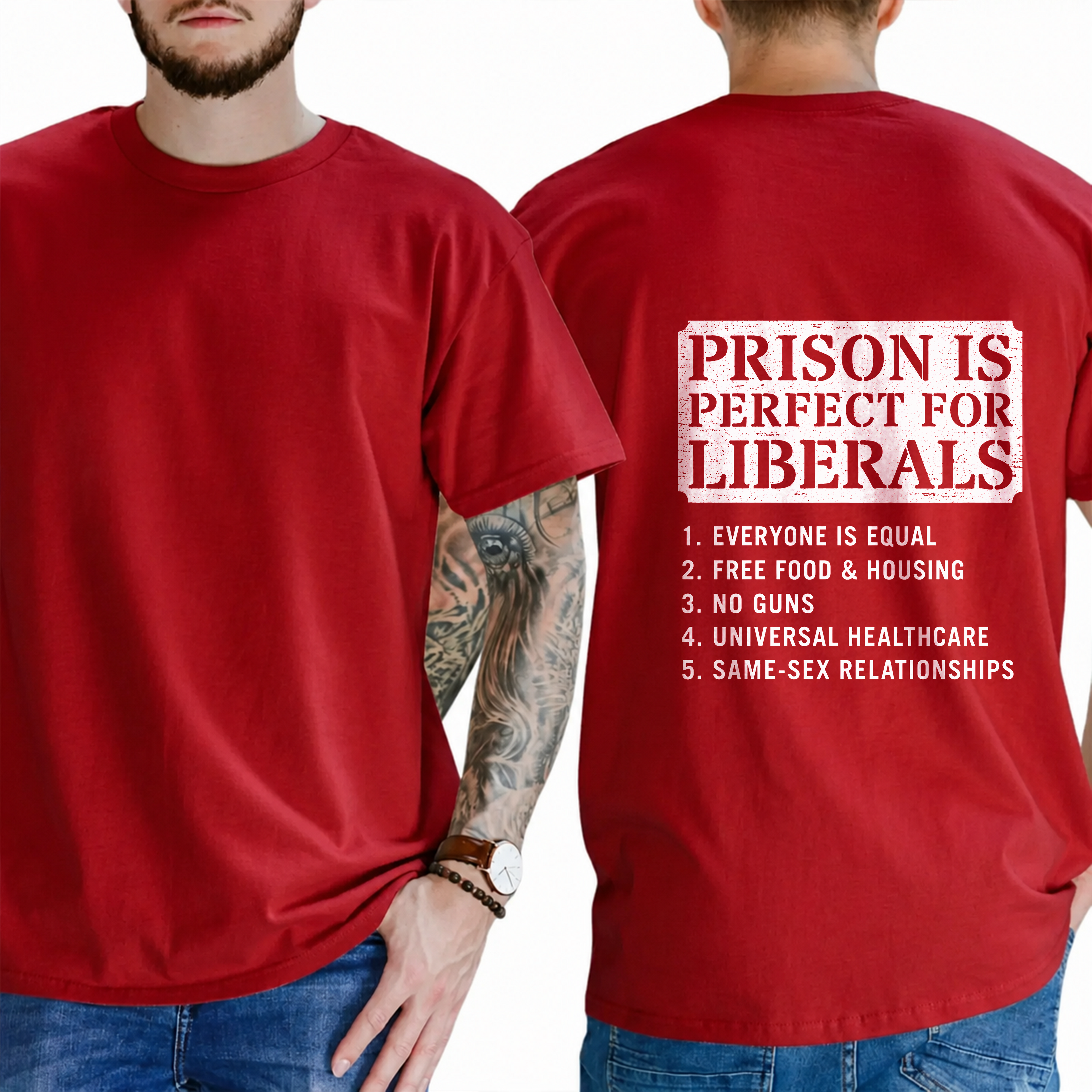 "Imagine A Country So Great... Even The People Who Hate It Refuse To Leave" T- Shirt