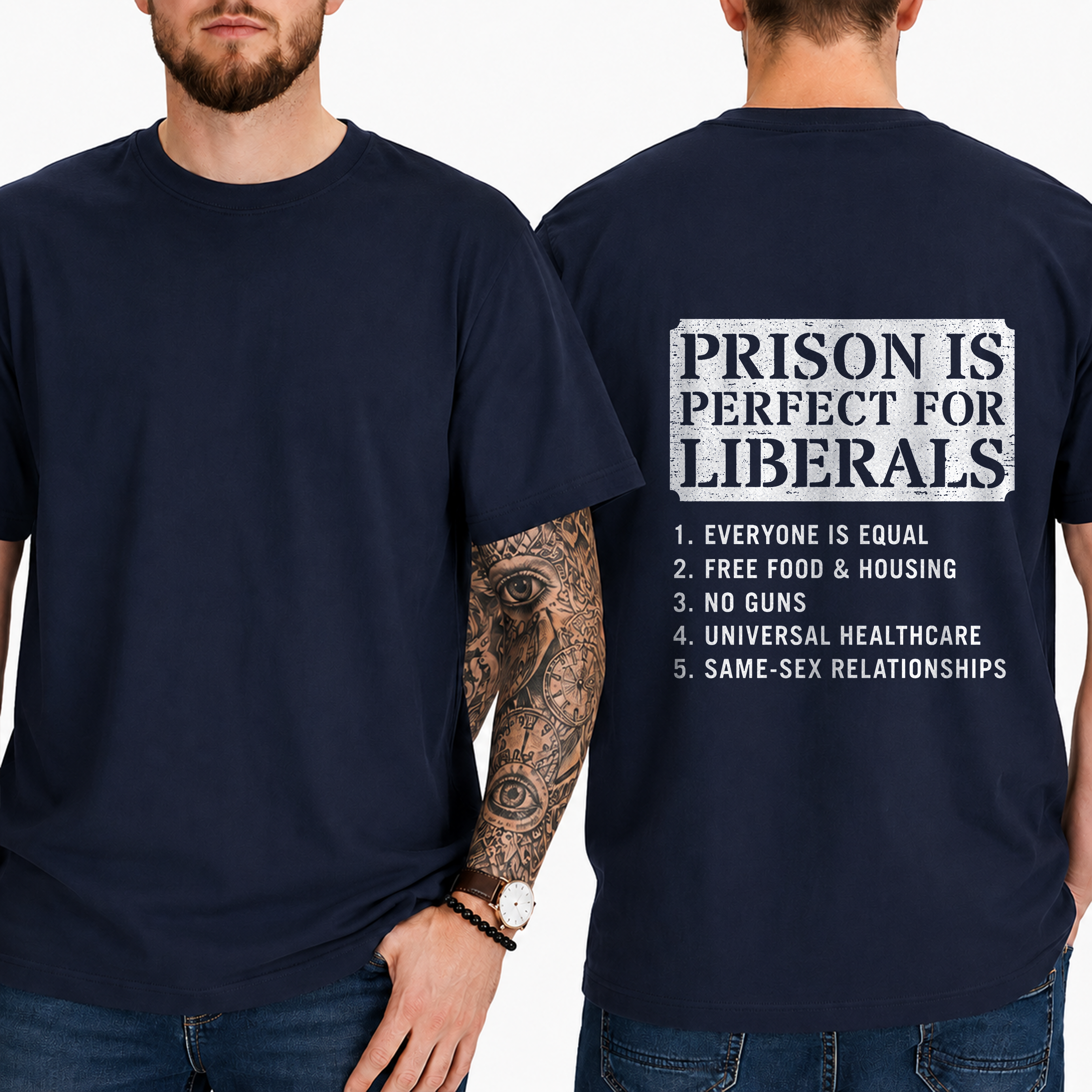 "Imagine A Country So Great... Even The People Who Hate It Refuse To Leave" T- Shirt