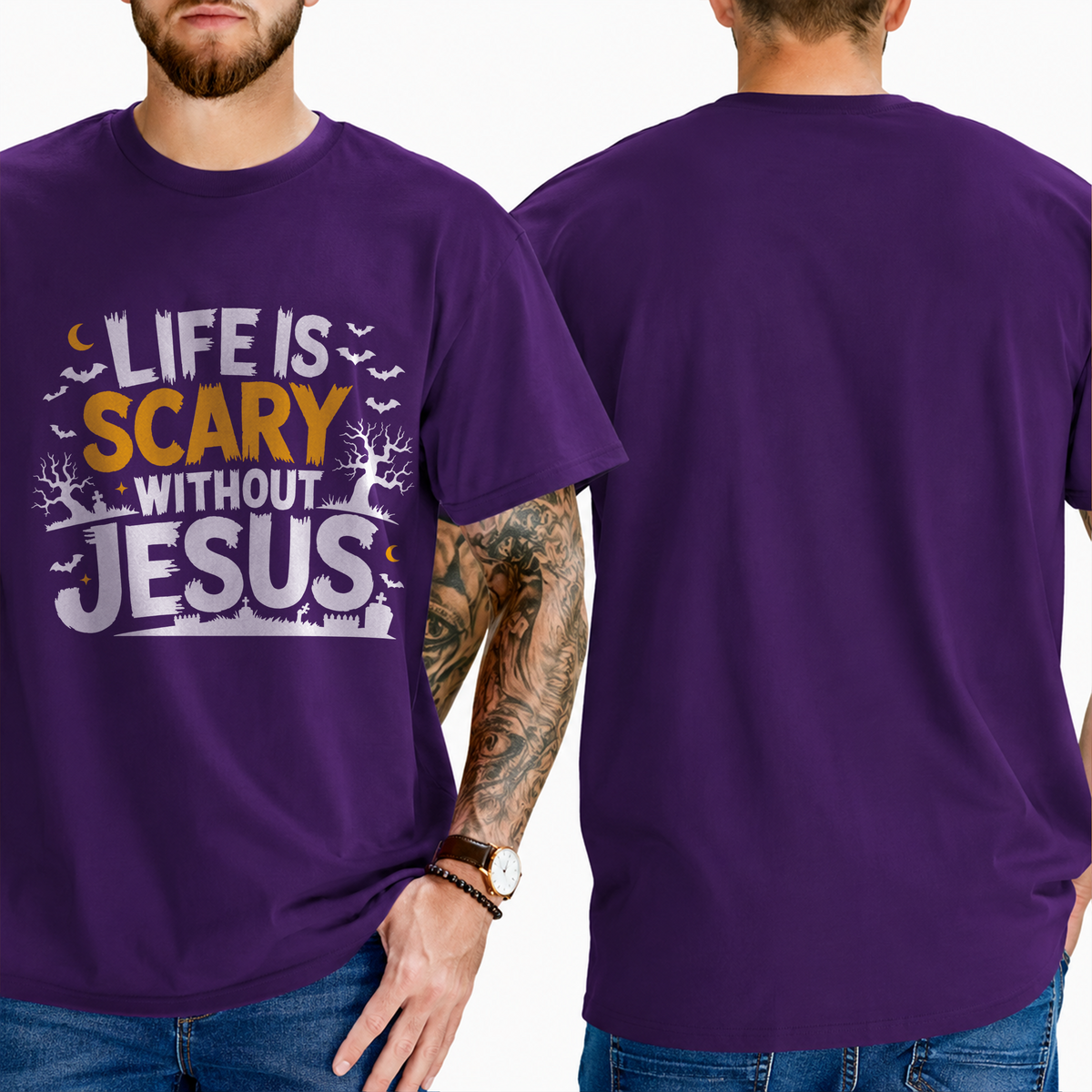 "Life Is Scary Without Jesus" T-Shirt