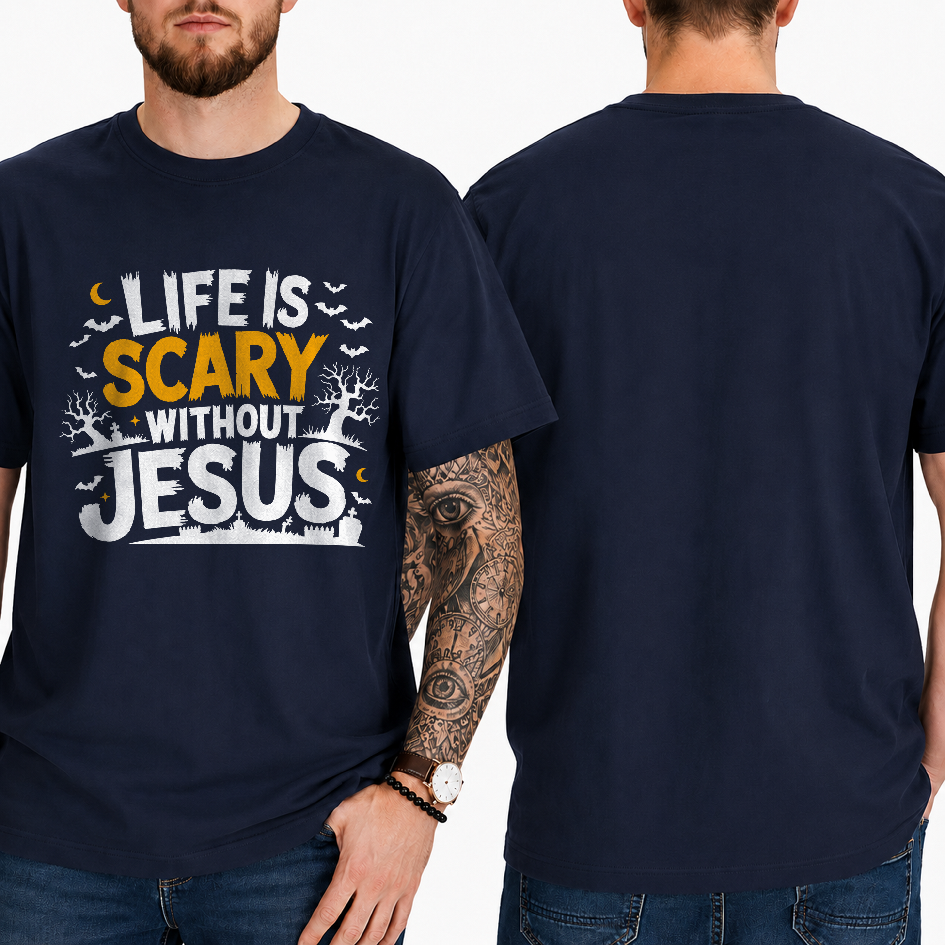 "Life Is Scary Without Jesus" T-Shirt