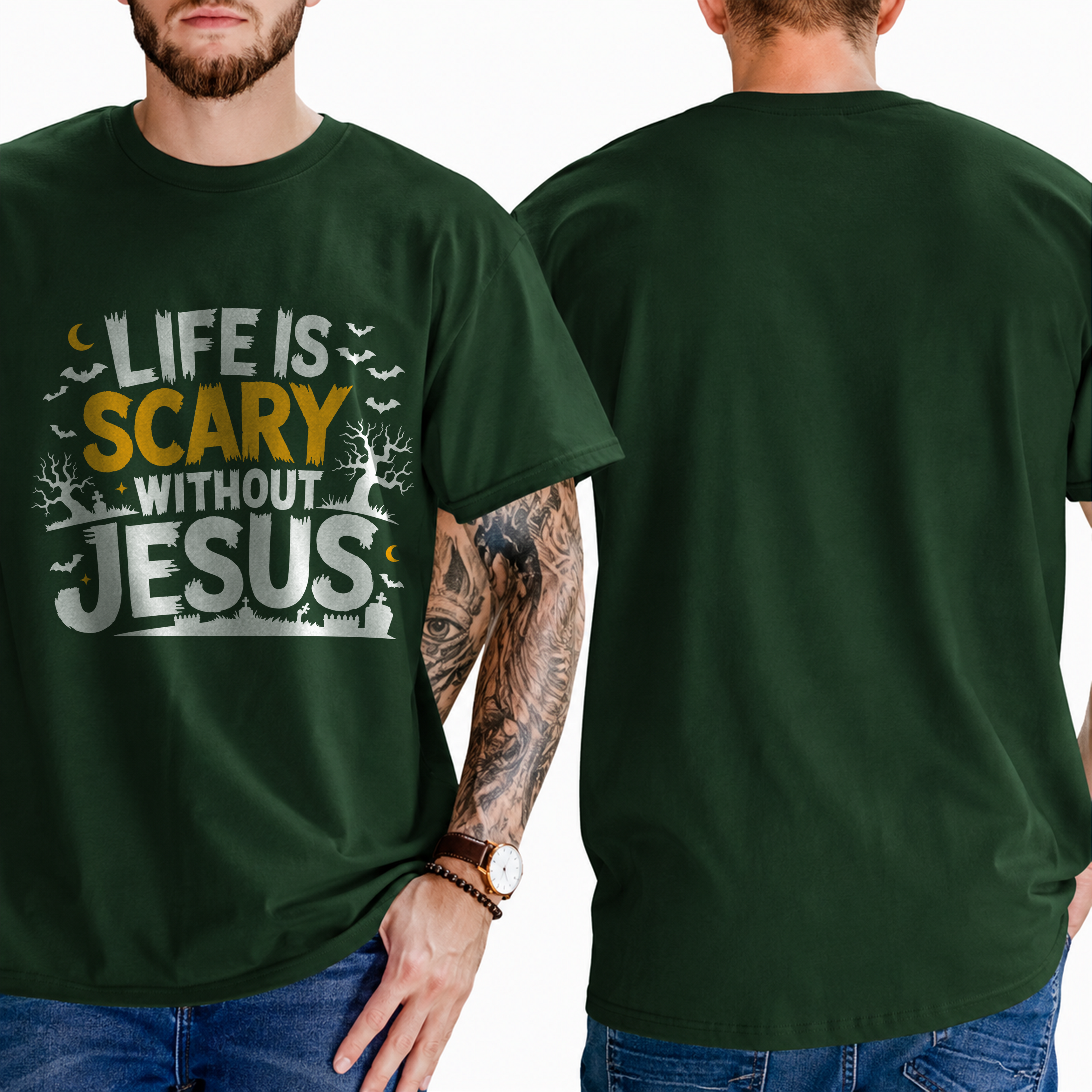 "Life Is Scary Without Jesus" T-Shirt