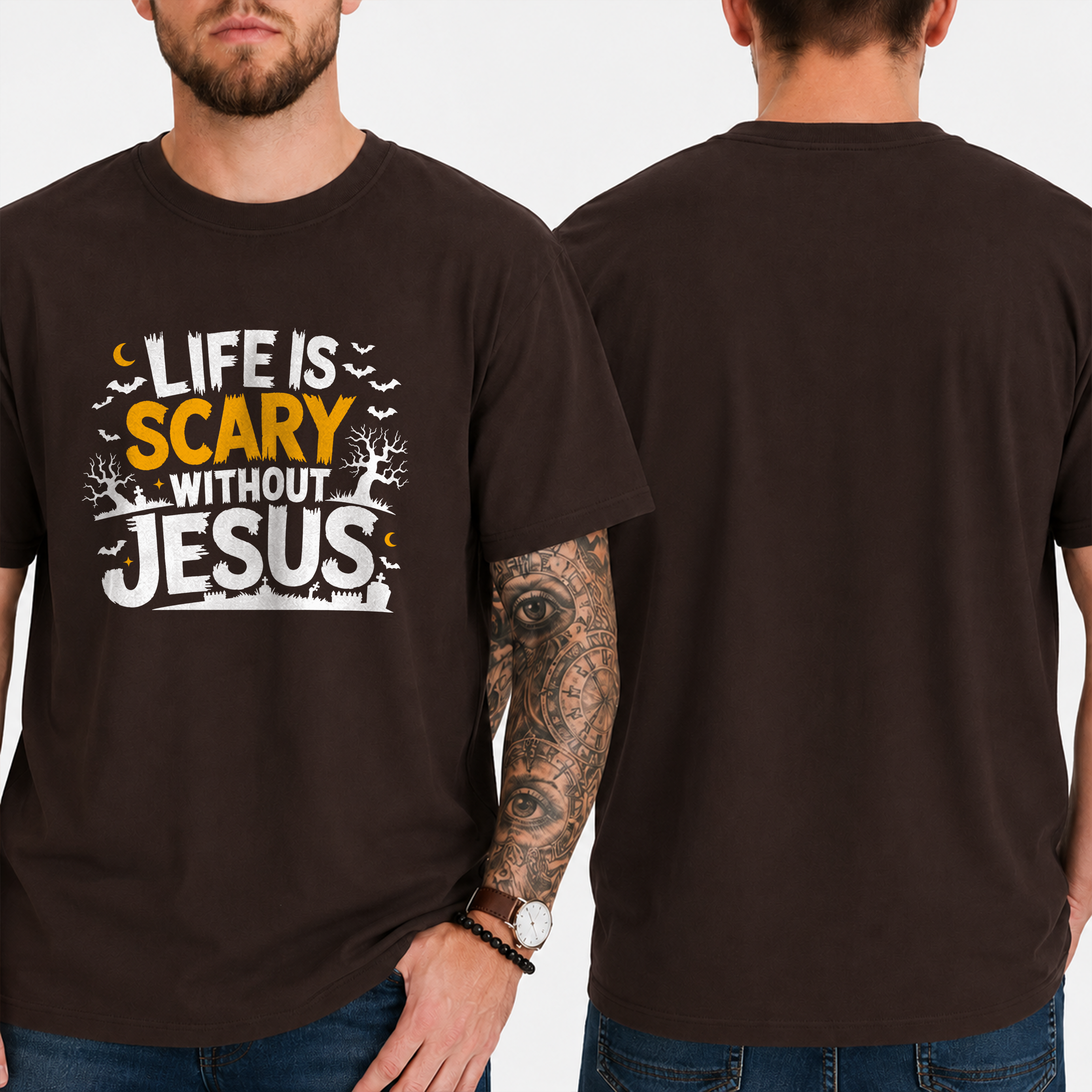 "Life Is Scary Without Jesus" T-Shirt