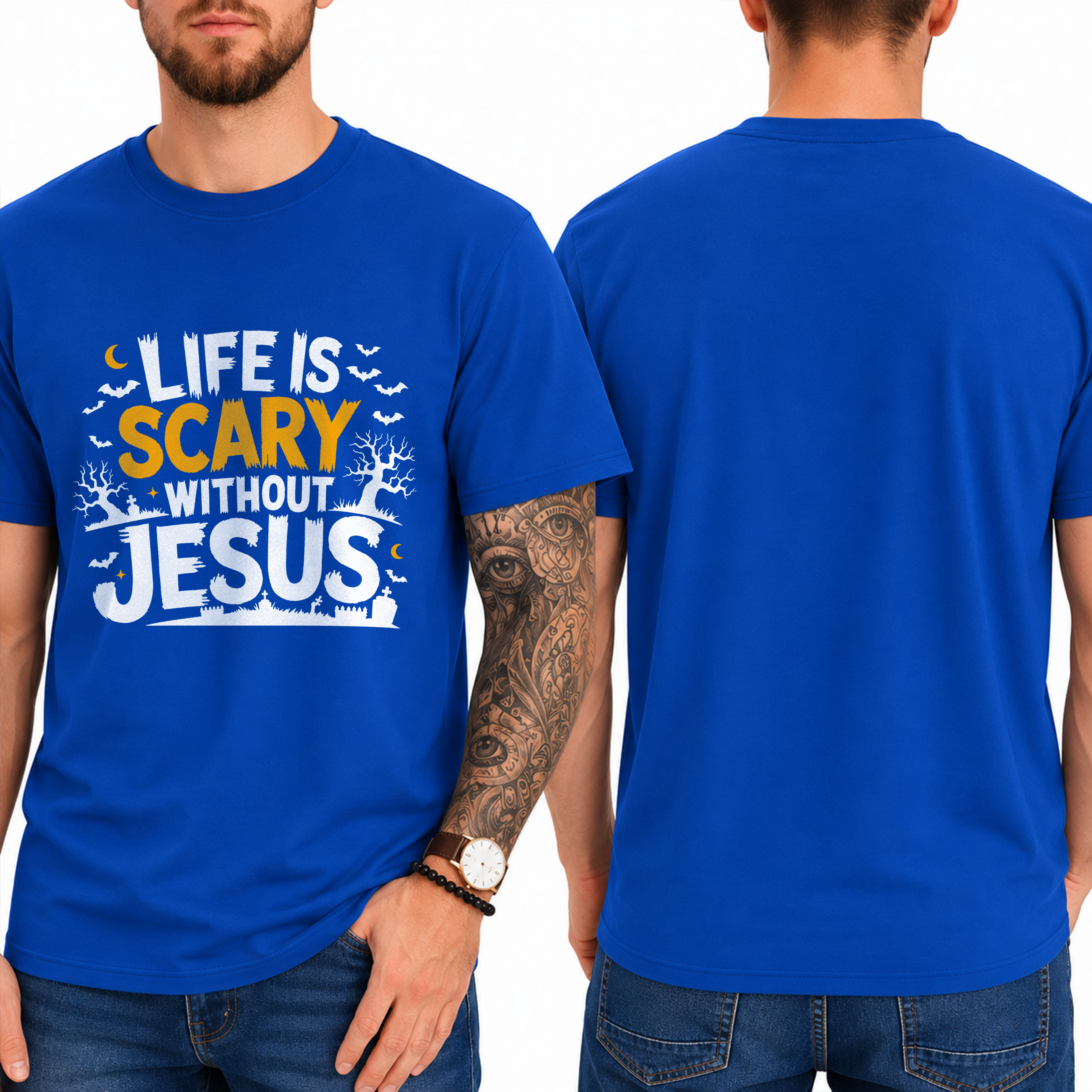"Life Is Scary Without Jesus" T-Shirt