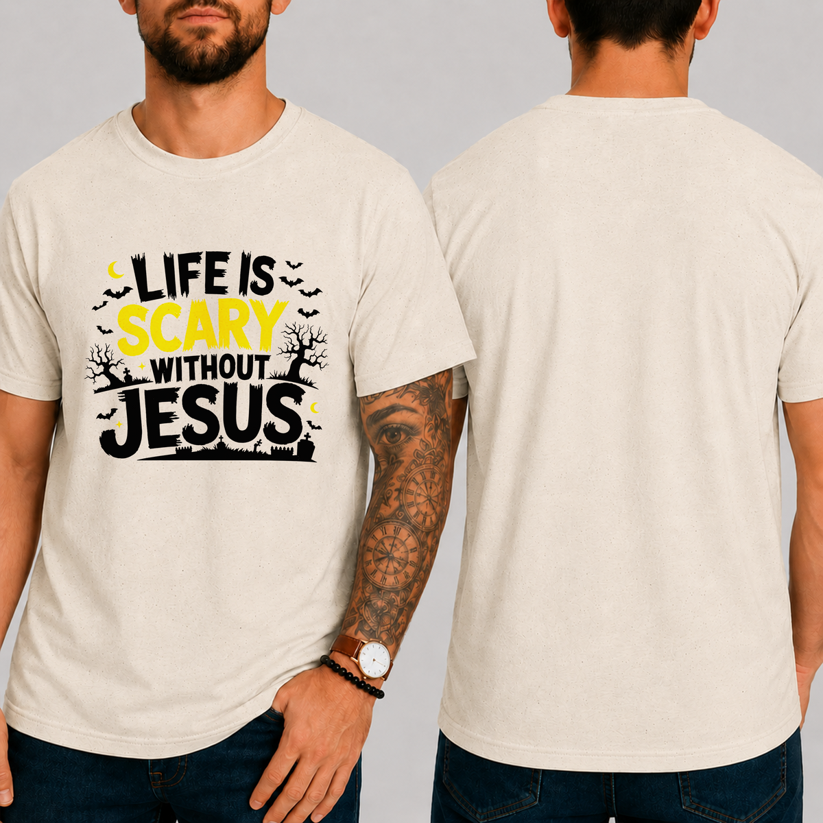 "Life Is Scary Without Jesus" T-Shirt