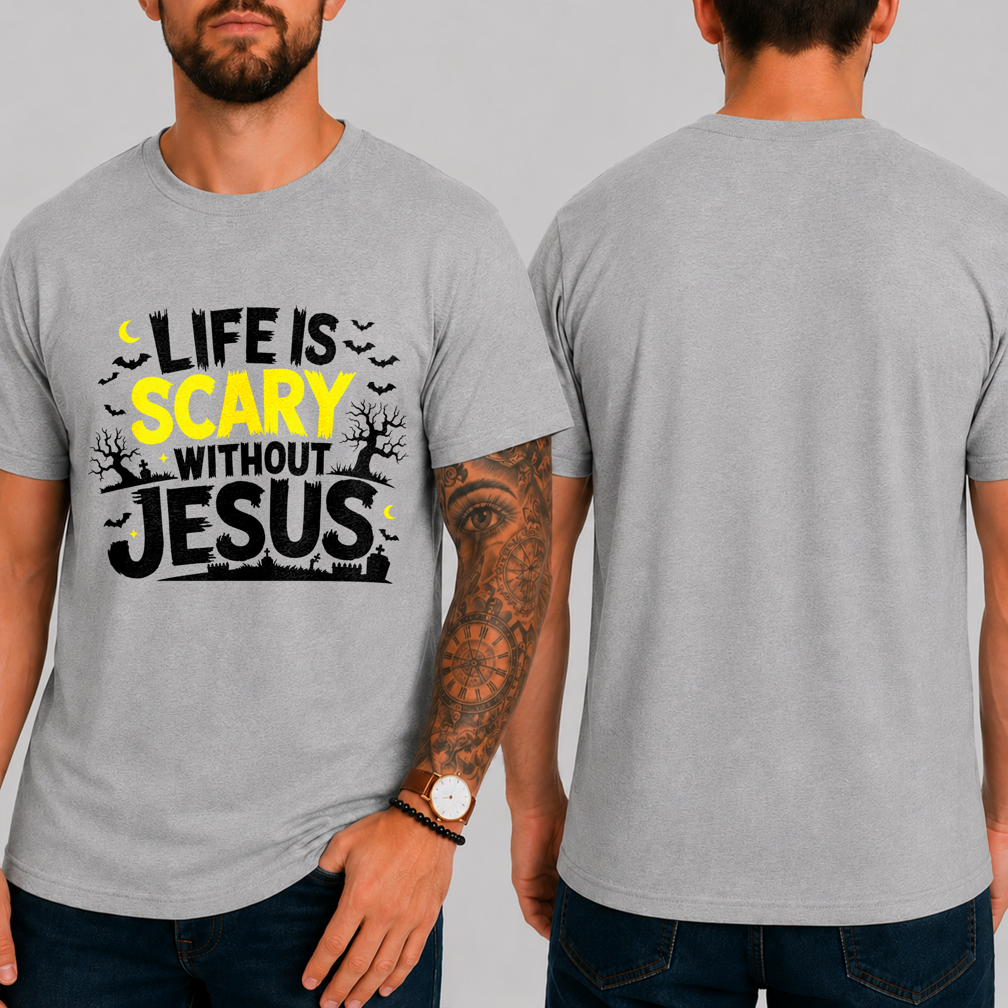 "Life Is Scary Without Jesus" T-Shirt