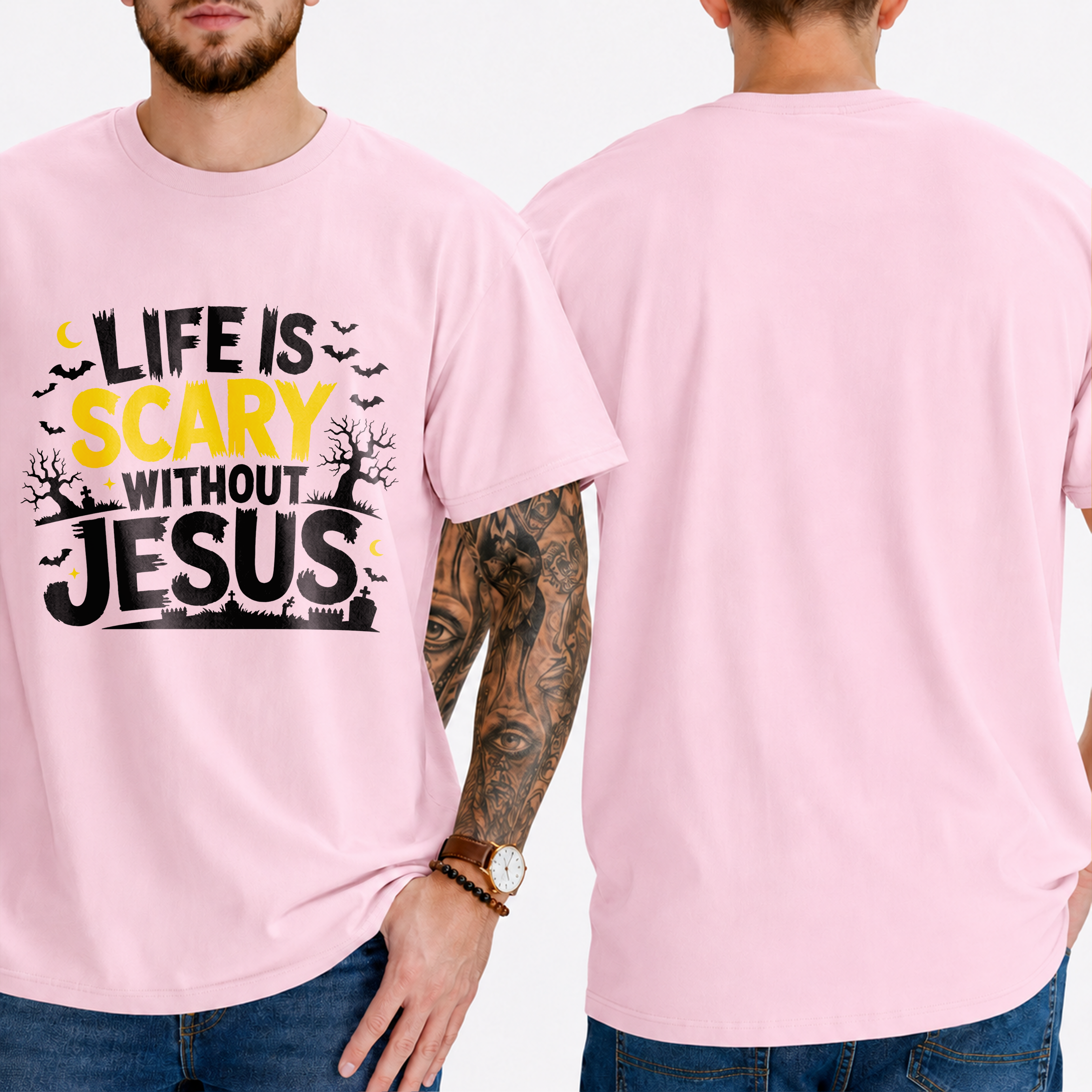 "Life Is Scary Without Jesus" T-Shirt