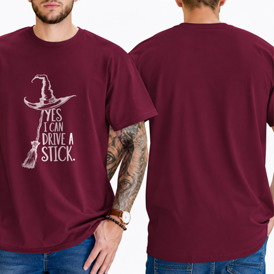 "YES I CAN DRIVE A STICK." T-SHIRT