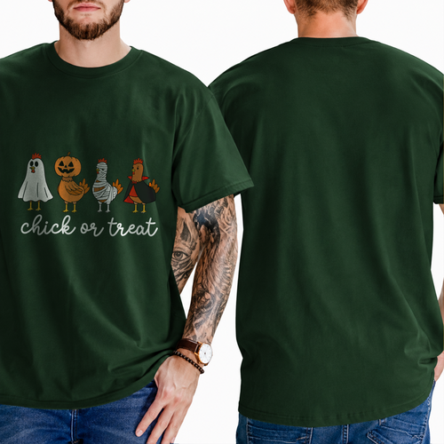 "chick or treat" T-SHIRT