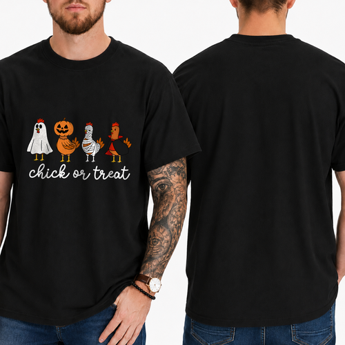 "chick or treat" T-SHIRT