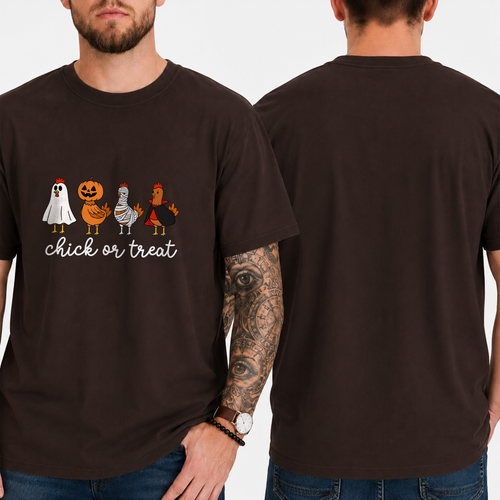"chick or treat" T-SHIRT