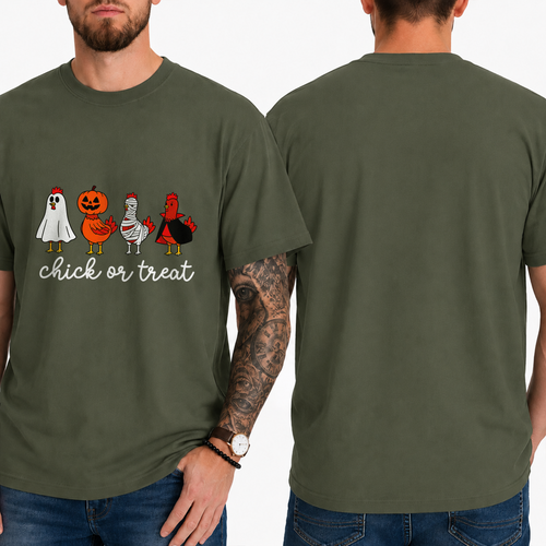 "chick or treat" T-SHIRT
