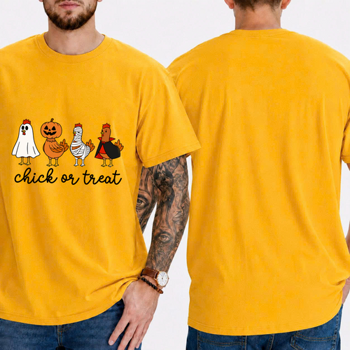 "chick or treat" T-SHIRT
