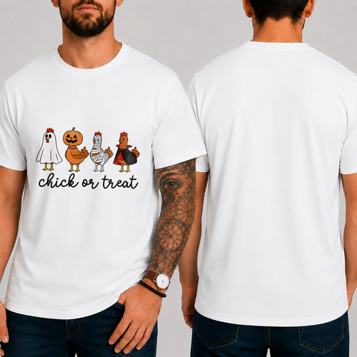 "chick or treat" T-SHIRT