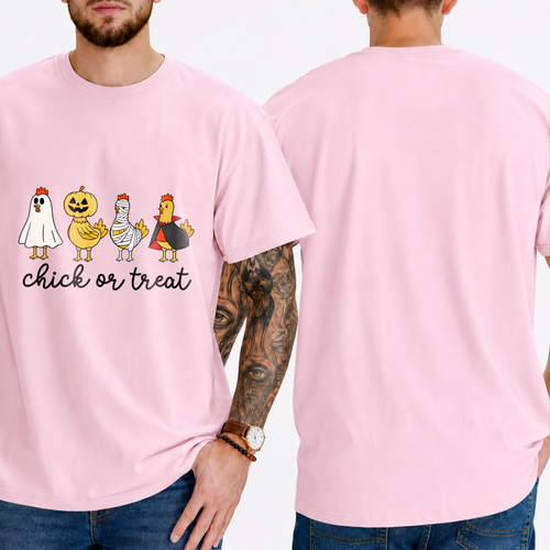 "chick or treat" T-SHIRT