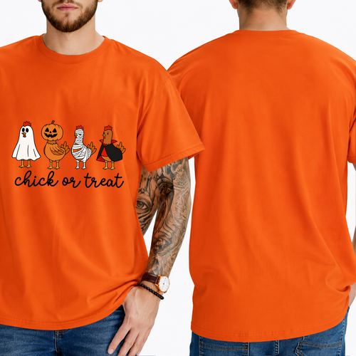 "chick or treat" T-SHIRT