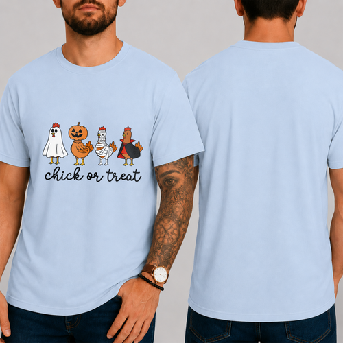 "chick or treat" T-SHIRT