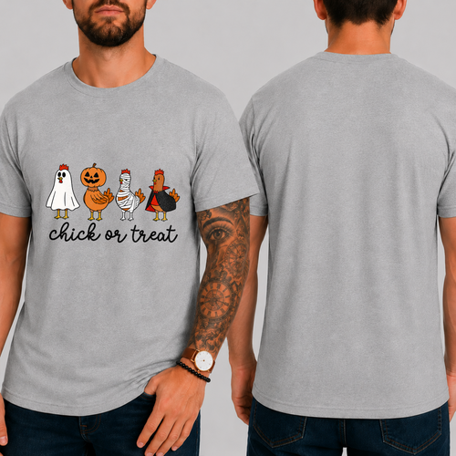 "chick or treat" T-SHIRT