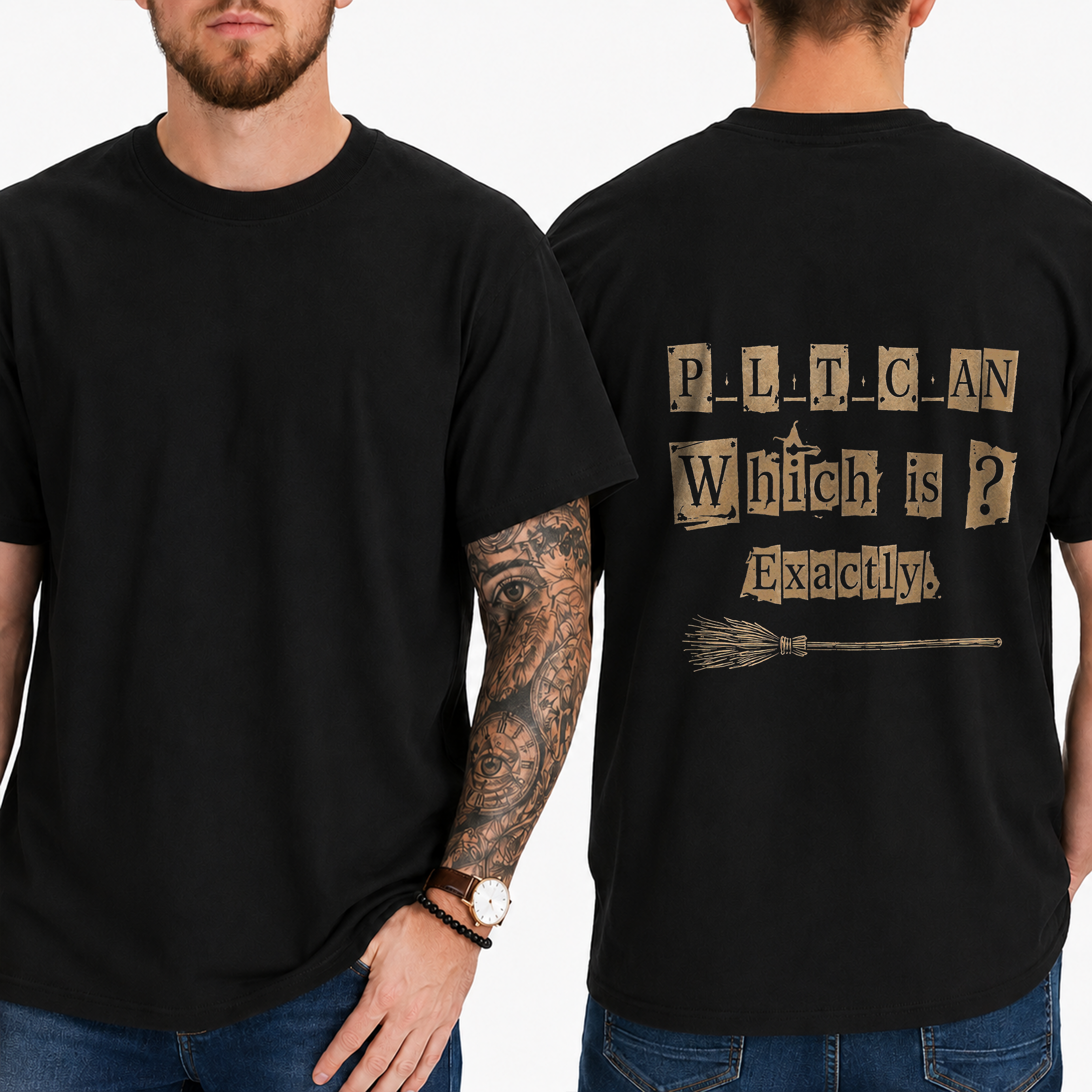 “P_l_t_c_an — Which Is? Exactly” T-Shirt