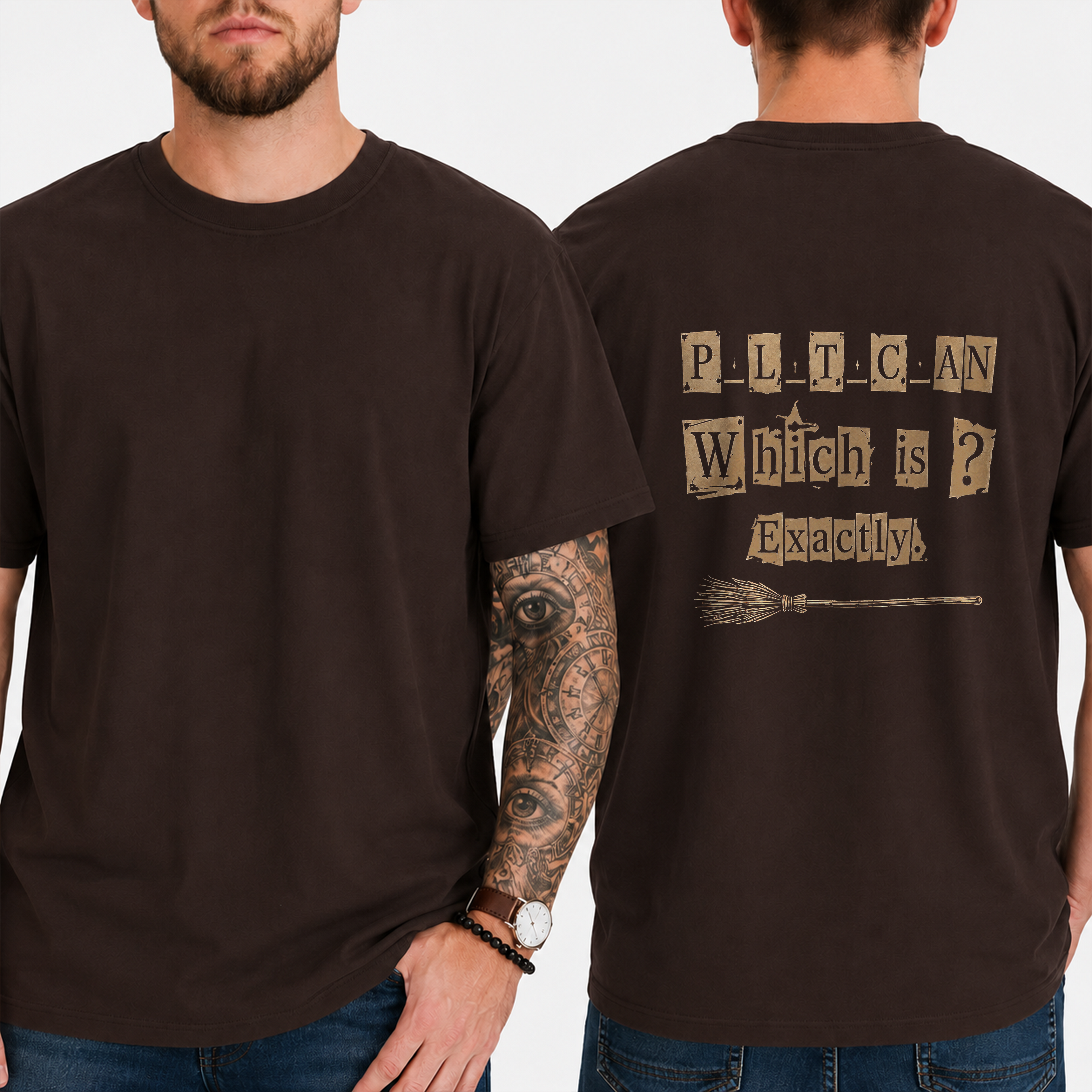 “P_l_t_c_an — Which Is? Exactly” T-Shirt