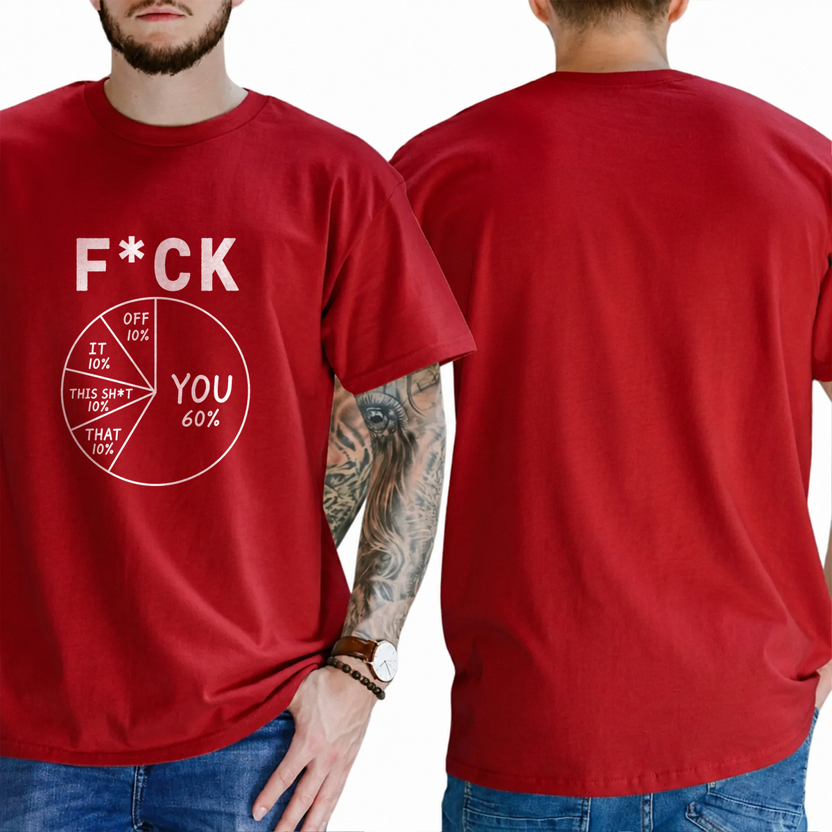 "F*ck . You 60% Off 10% It 10% This Sht 10% That 10%" T-Shirt