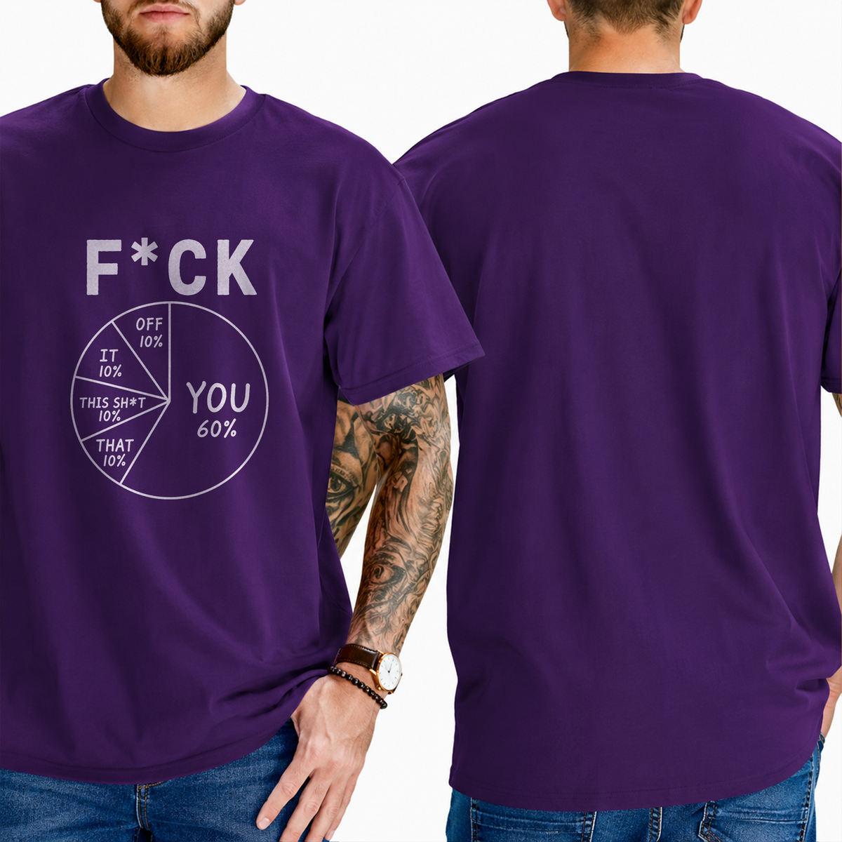 "F*ck . You 60% Off 10% It 10% This Sht 10% That 10%" T-Shirt