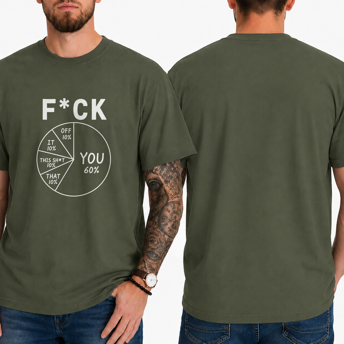 "F*ck . You 60% Off 10% It 10% This Sht 10% That 10%" T-Shirt