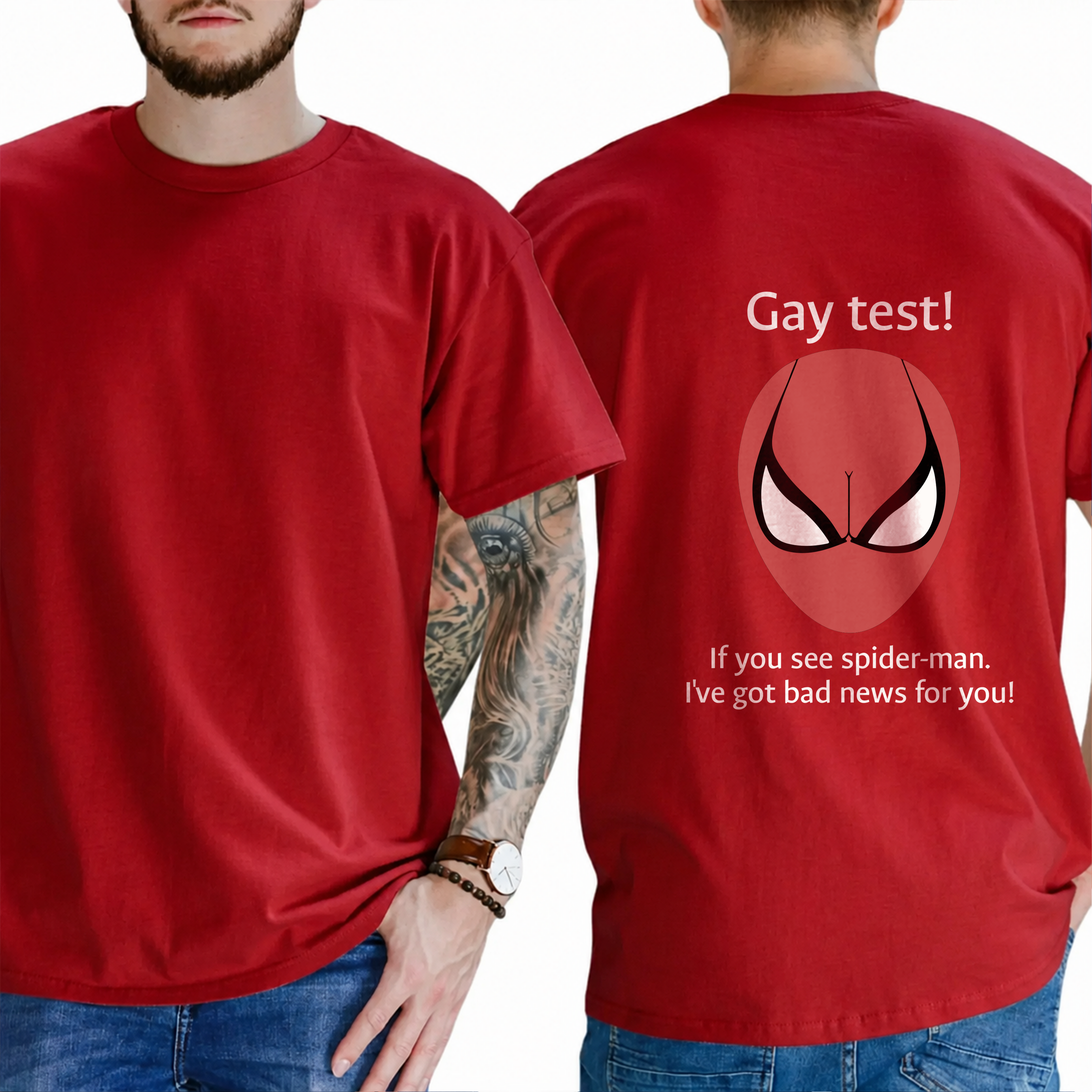 Gay Test Meme T-Shirt – Funny Internet Illusion Graphic Tee