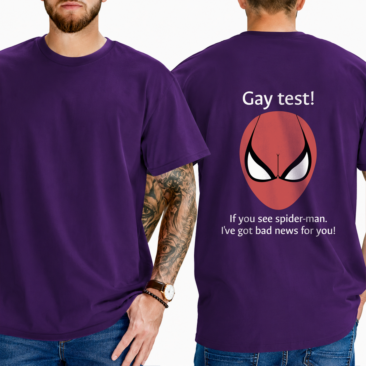 Gay Test Meme T-Shirt – Funny Internet Illusion Graphic Tee