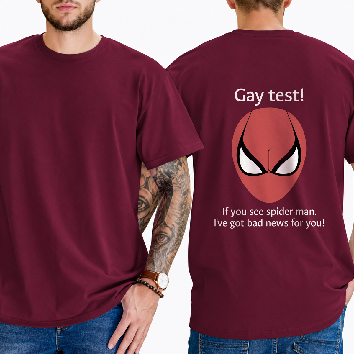 Gay Test Meme T-Shirt – Funny Internet Illusion Graphic Tee