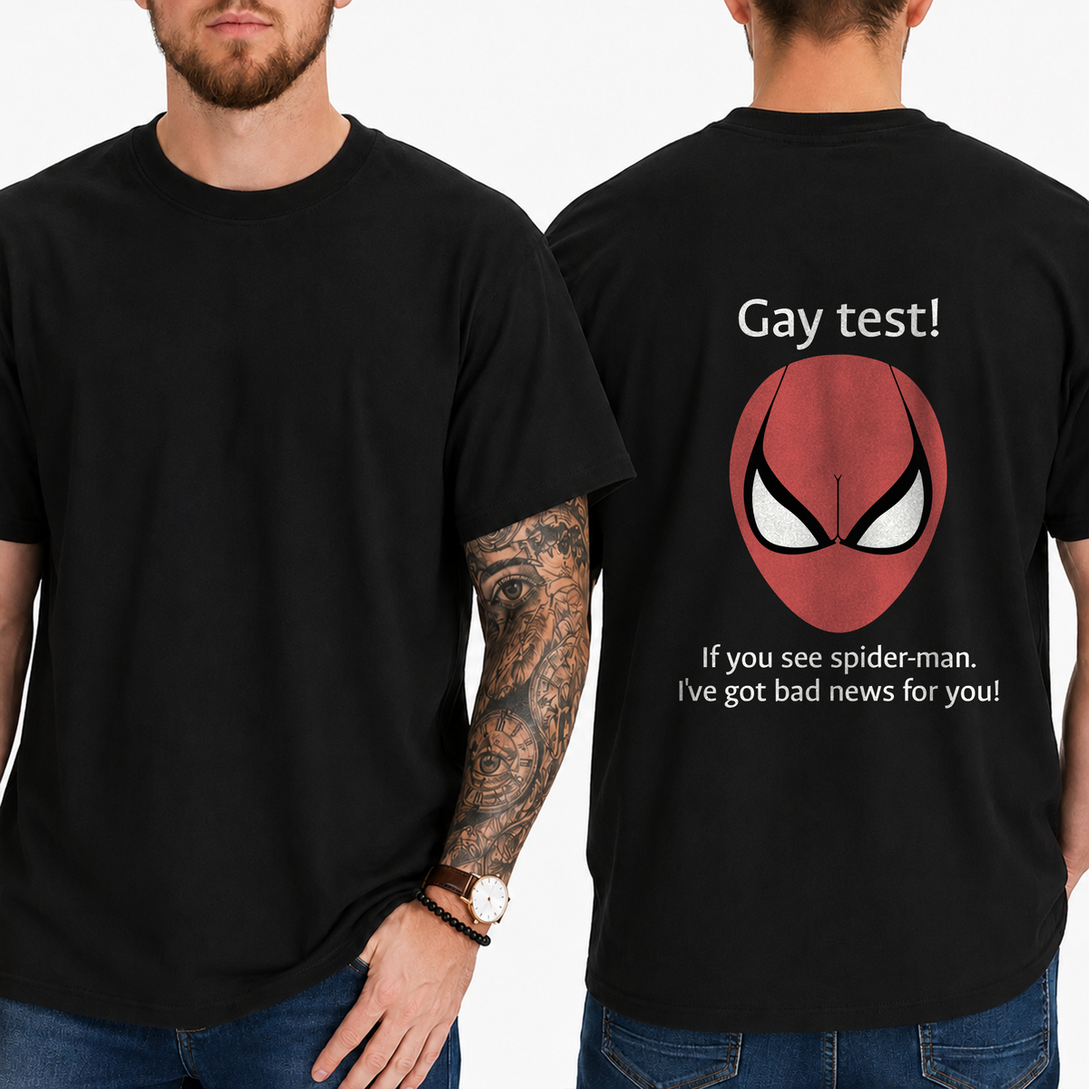 Gay Test Meme T-Shirt – Funny Internet Illusion Graphic Tee