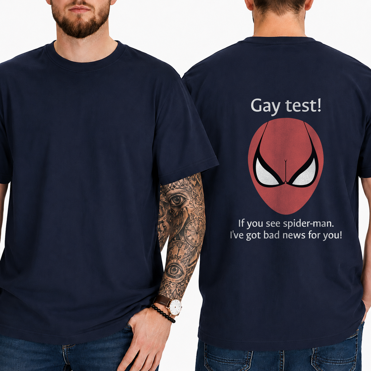 Gay Test Meme T-Shirt – Funny Internet Illusion Graphic Tee