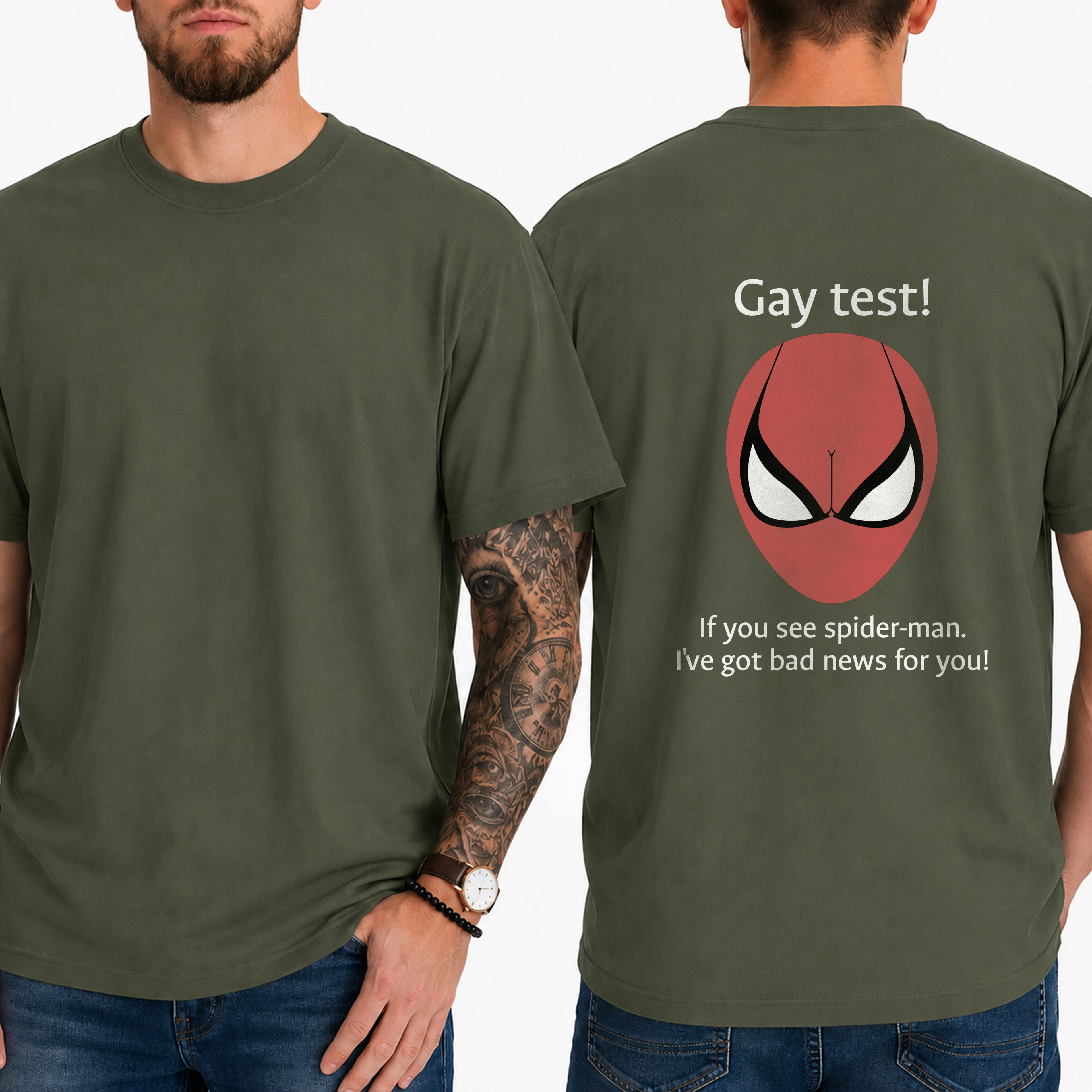 Gay Test Meme T-Shirt – Funny Internet Illusion Graphic Tee