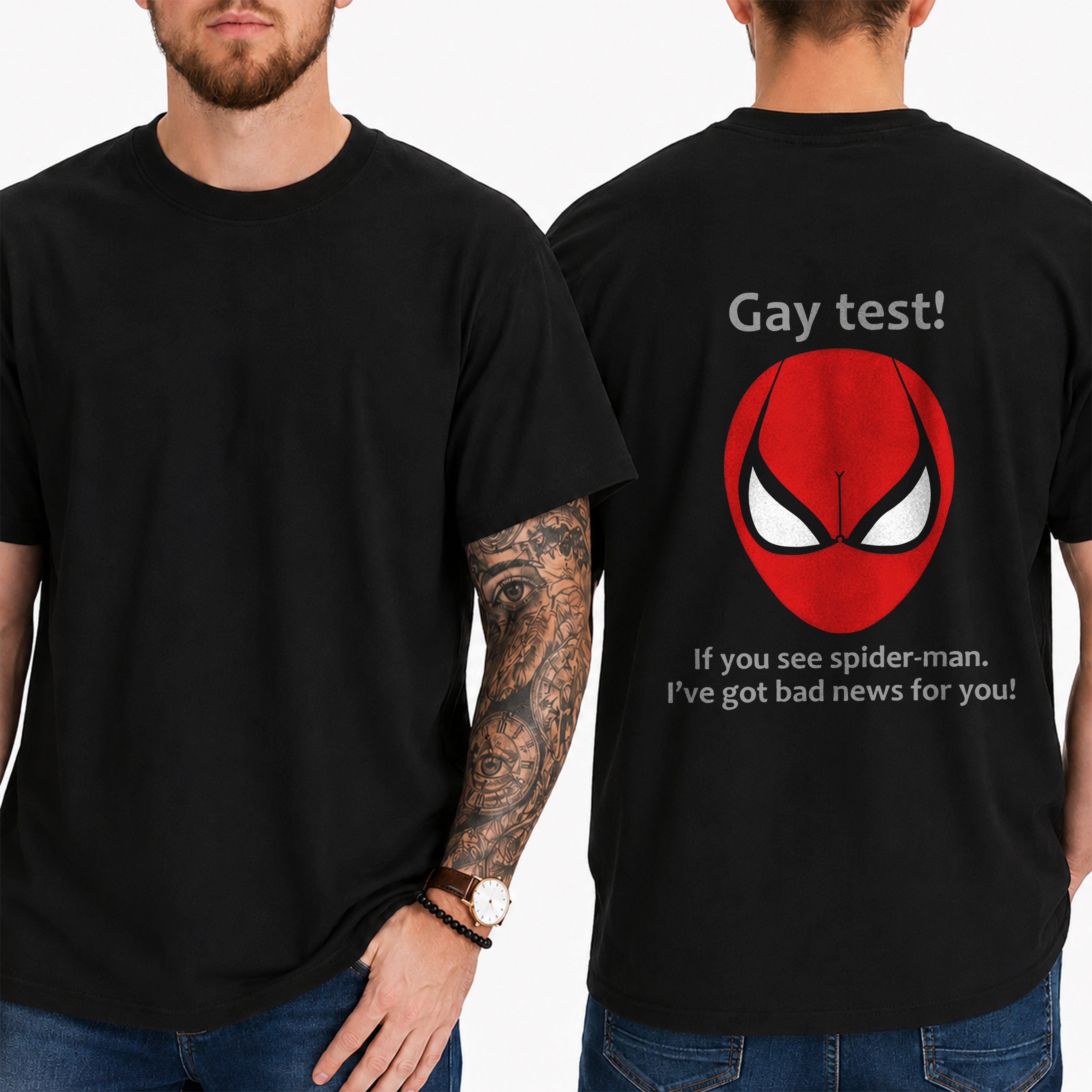 Gay Test Meme T-Shirt – Funny Internet Illusion Graphic Tee