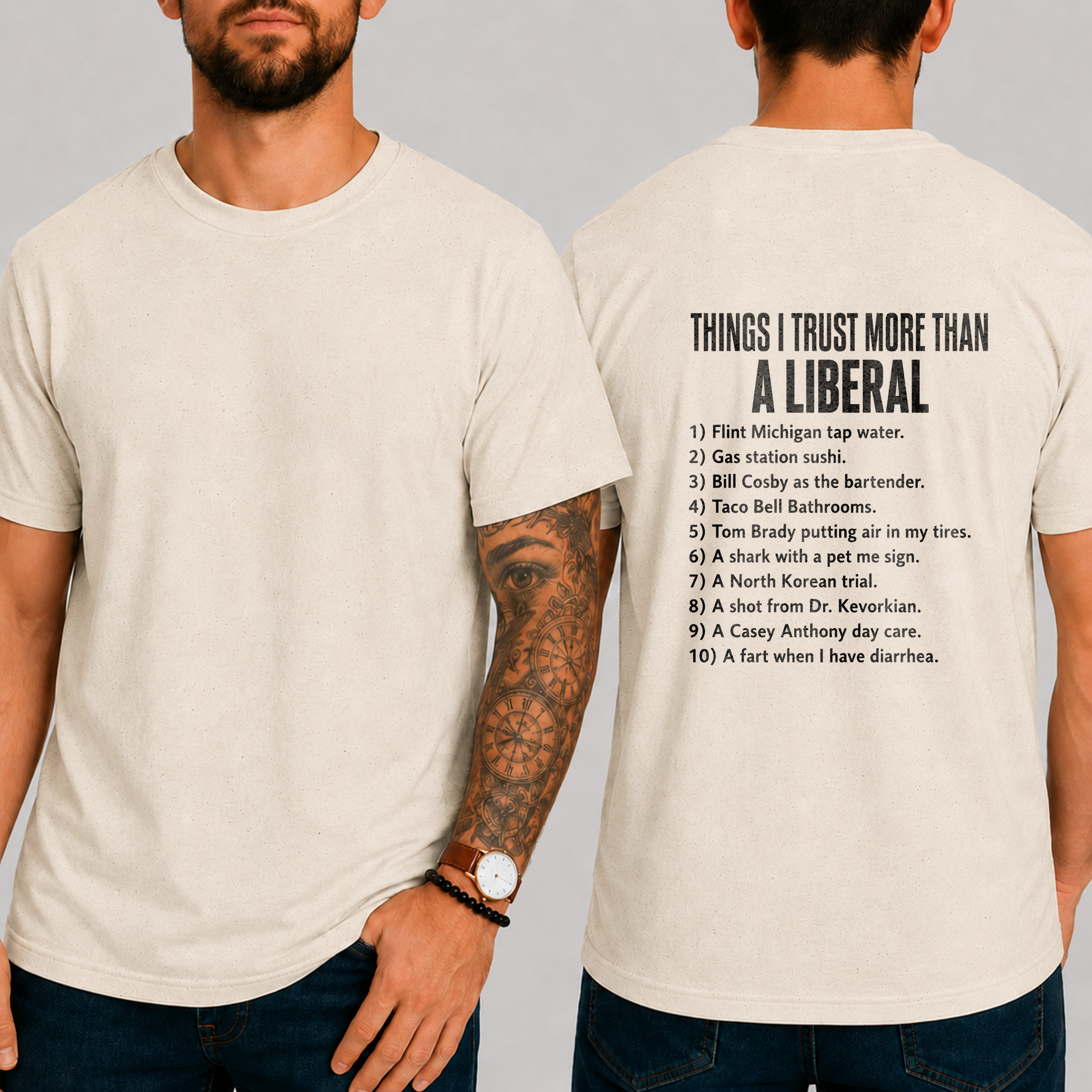 THINKS I TRUST MORE THAN A LIBERAL T-shirt
