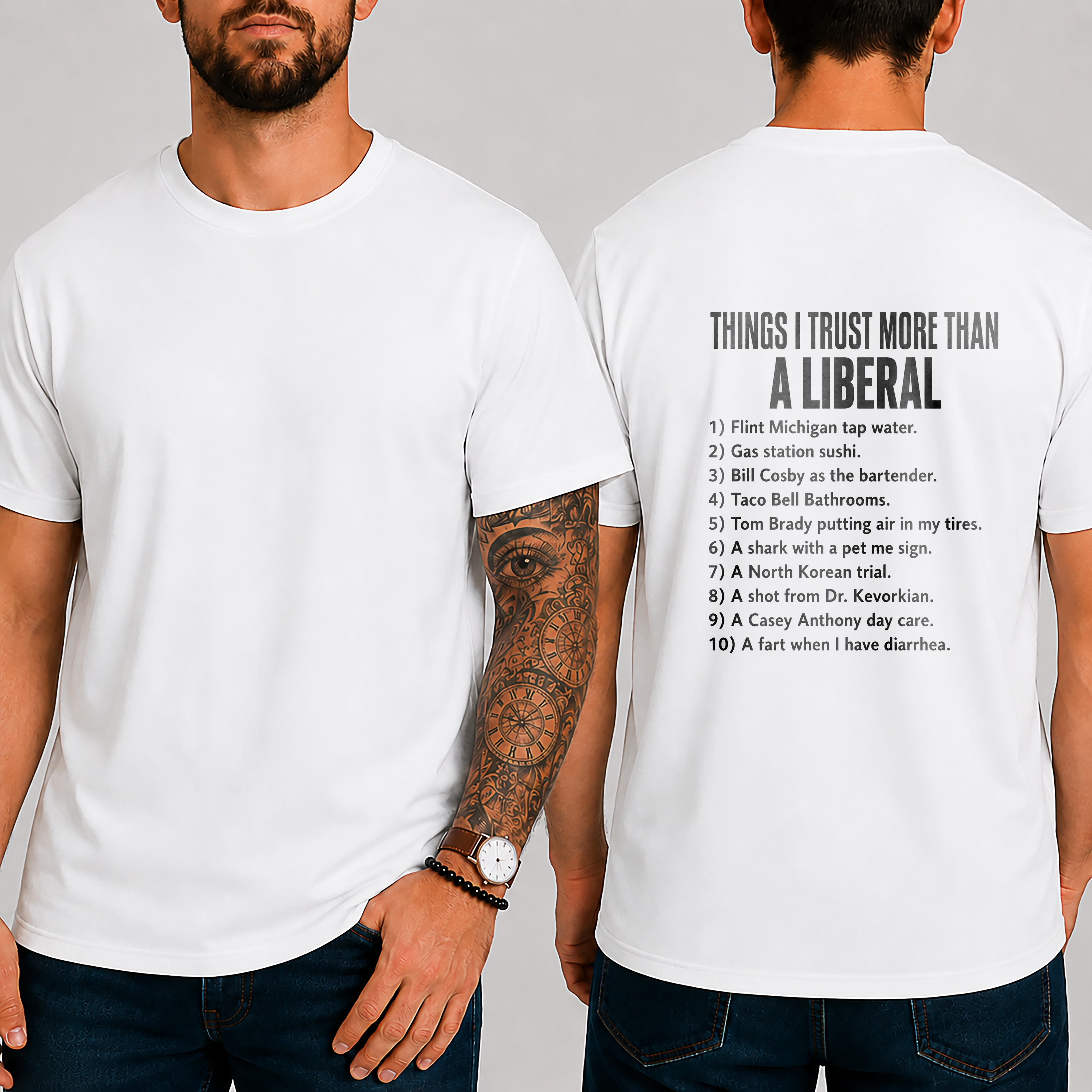 THINKS I TRUST MORE THAN A LIBERAL T-shirt